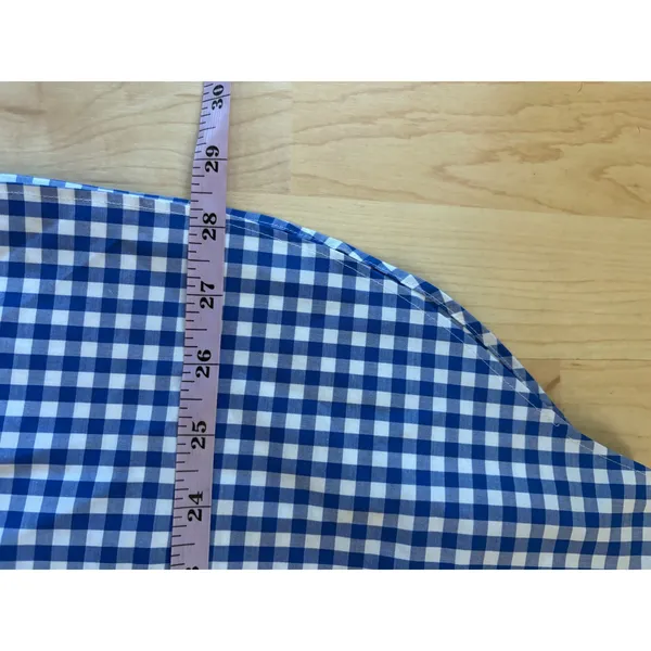 Lauren Ralph Lauren Blue Checkered Long Sleeve Button Down Size XL - Image 8