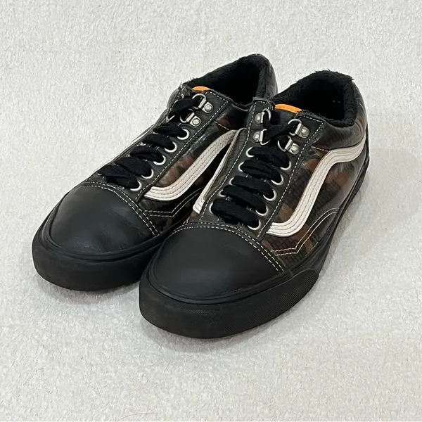 Vans Black Camouflage Old Skool MTE All-Weather Skate Shoes Size 9 - Image 6