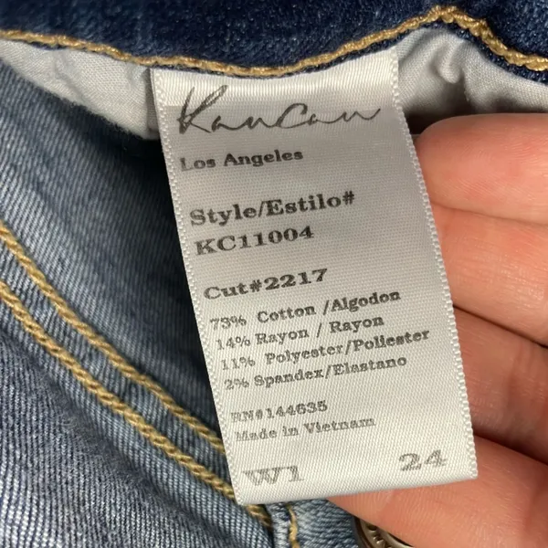 Kancan Light Blue Distressed Destroyed KC11004‎ Skinny Jeans - Image 5