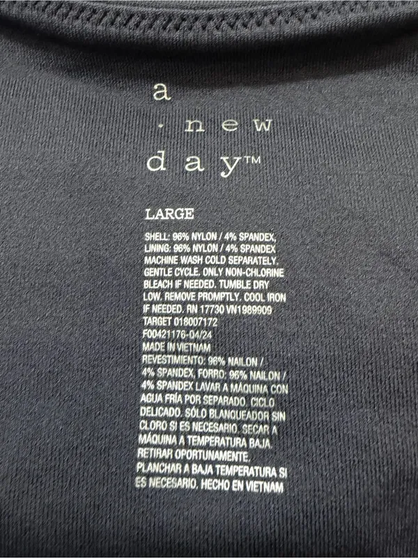 A New Day Stretch Tank Dark Grey Size Large NWT - Image 3