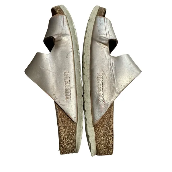 BIRKENSTOCK Arizona Rose Gold 2 Strap Sandals Size‎ 36 US 5 Slip On Boho #S57-1 - Image 6