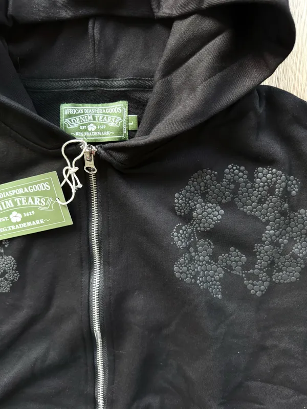 Denim & Supply Denim Tears Pullover Cotton Wreath Hoodie large - Image 3