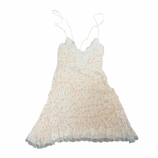 Olivaceous Boho Floral Lace Tie-Back Mini Dress Size M NWOT - Image 4