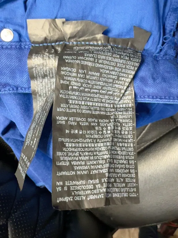 ZARA Women’s Blue High Rise Flare Jeans Raw Hem Size 10 EUR 42 - Image 11