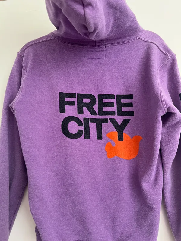 Freecity Women’s Purple Hoodie - Image 4