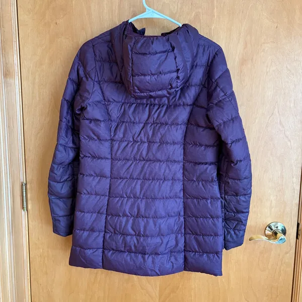 Eddie Bauer EB650 Purple Down Puffer Coat Jacket‎ Lightweight Women's XS - Image 4