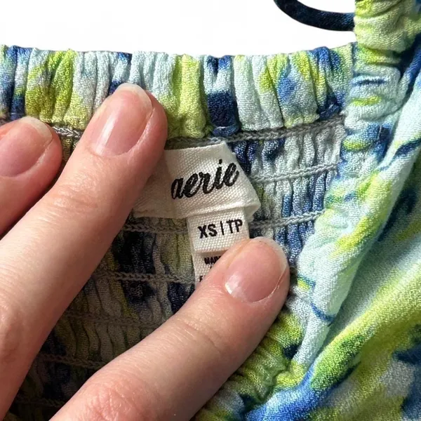 Aerie green and blue mini dress - Image 5