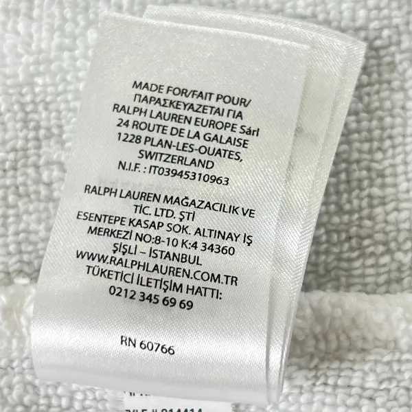 Lauren Ralph Lauren Terry Cloth Robe Women Large White Cotton Belted Spa Classic - Image 9