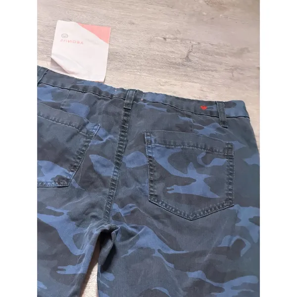 Sundry Womens Camo Jean Jogger Blue Gray Pants Size 28 A4-0004 - Image 6