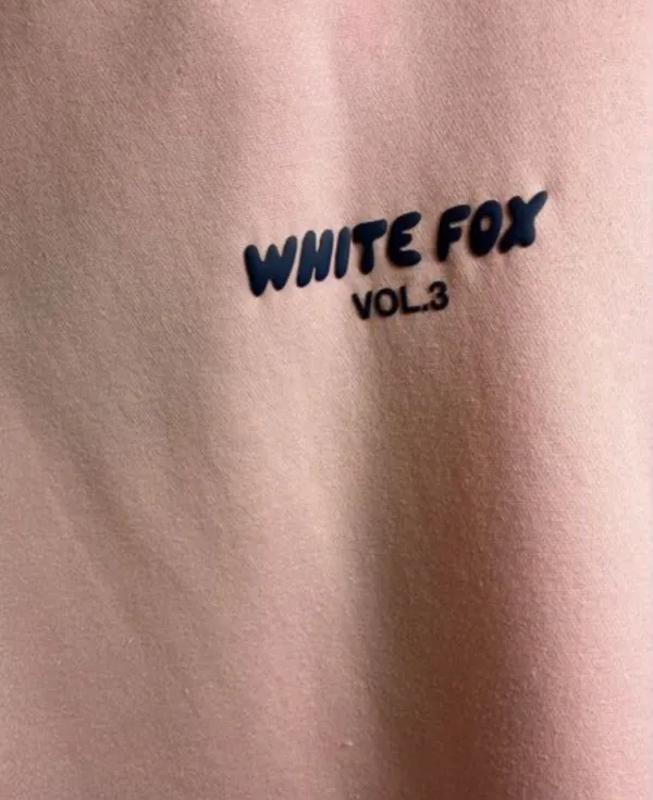 Pink White Fox Hoodie Boutique S/M - Image 5