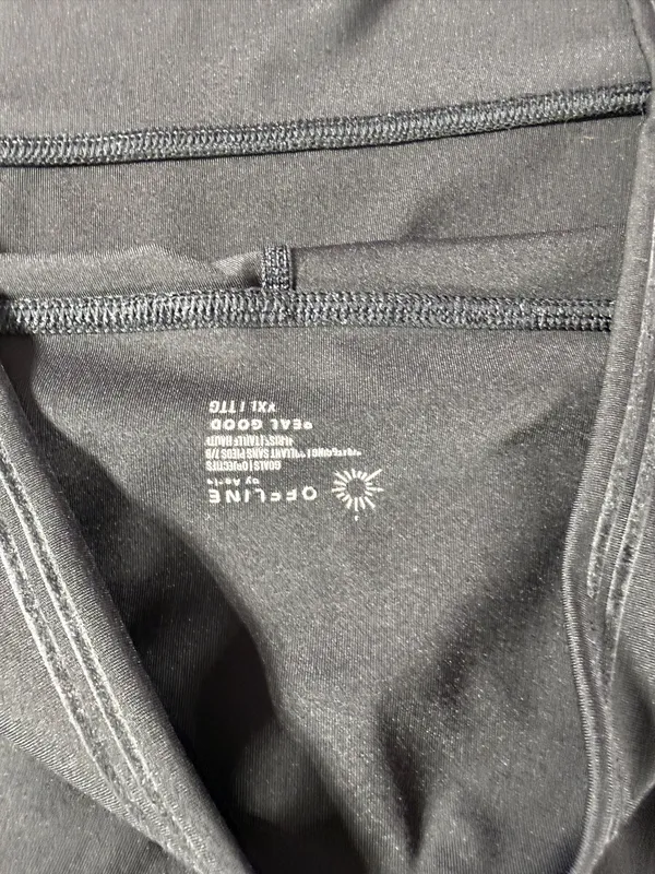 OFFLINE by Aerie Leggings Womens XXL Black High Rise 7/8 Athletic Yoga Pants - Image 5