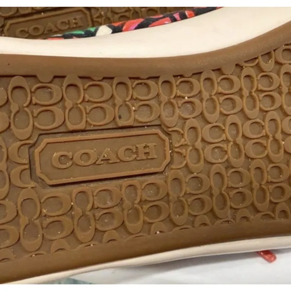 Coach Poppy Barrett Graffiti Floral Sneakers featuring Size 7 - Image 7