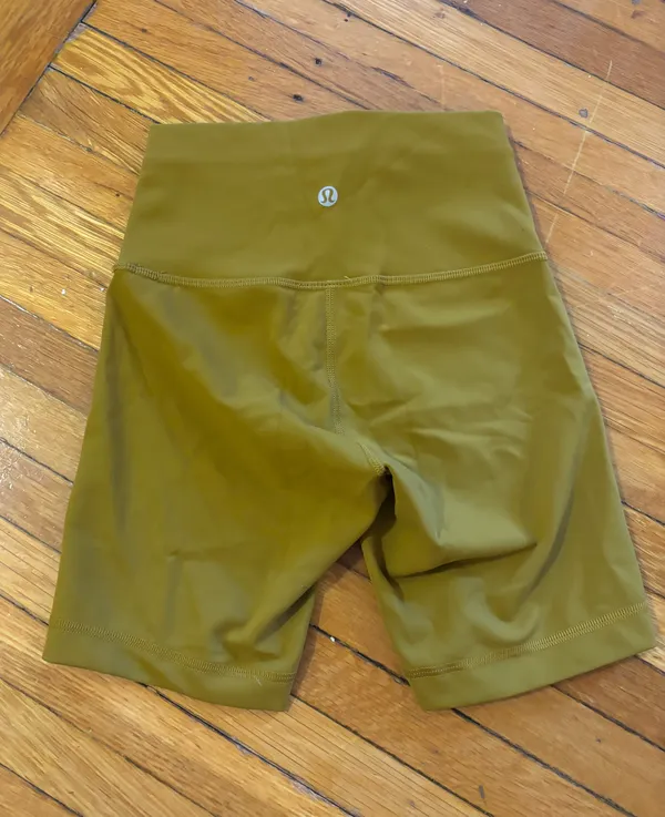 Lululemon Wunder Train High-Rise Biker Short 6" - Gold Spice - Size 2 - Image 3