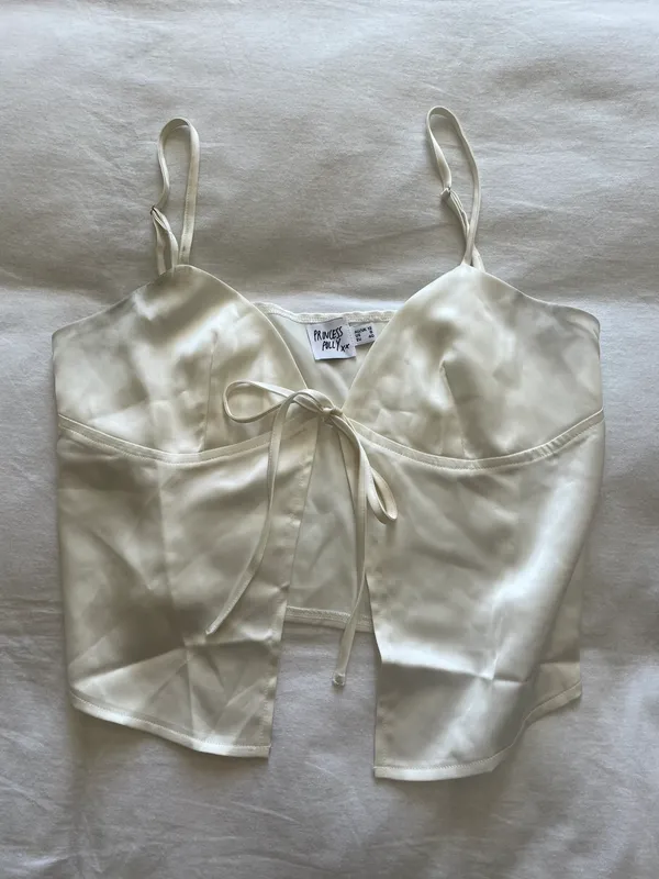 Princess Polly buress top white - Image 3