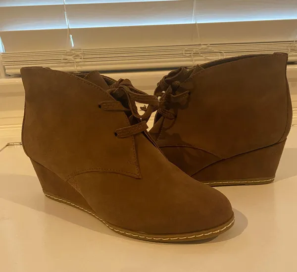 DV by Dolce Vita Suede Wedge Booties - Image 6