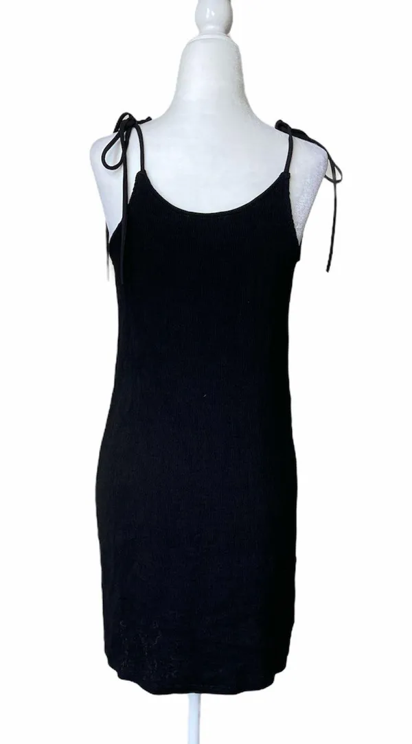 Kendall + Kylie Black Textured Slip Mini Dress - Image 2