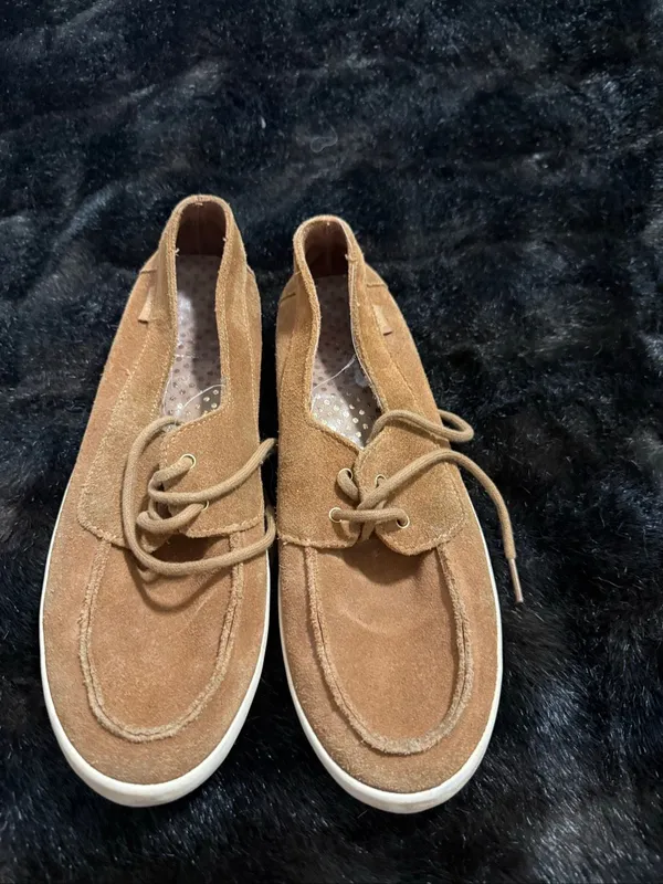 Vans Surf Siders Lace Up Loafers Size 10 Brown Suede Deck Casual shoes - Image 2