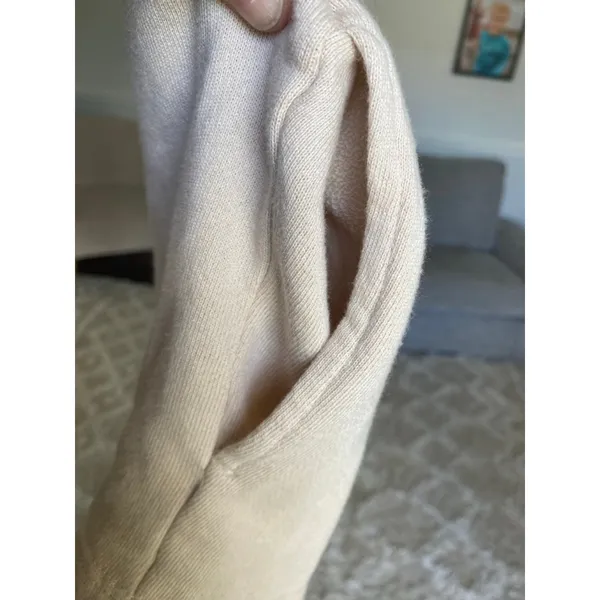 Aerie Cotton Pullover Hoodie Buttery Soft Beige Cozy Relaxed Autumn Minimal Boho - Image 4
