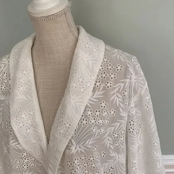 Majorelle Faria Kimono in White embroidery Large - Image 6