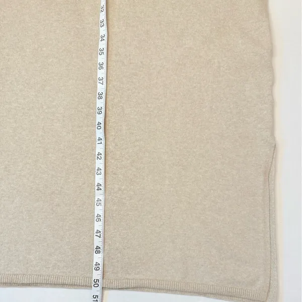 Faherty Jackson Hudson Sweater Midi Dress Oatmeal Heather Size Large NWT - Image 9