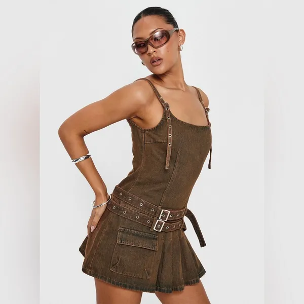 Lioness Biker Mini Dress - Image 8