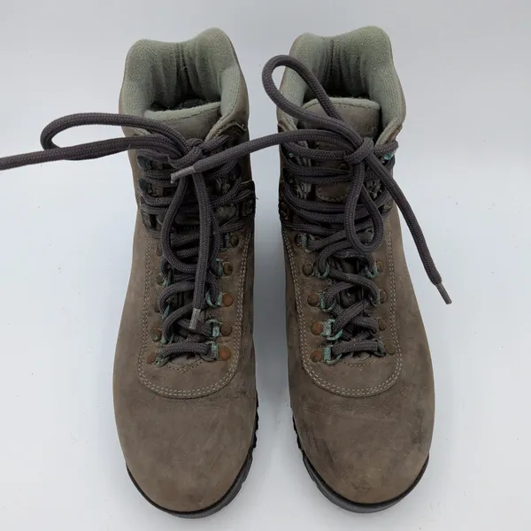 Asolo AFX 530‎ Hiking Boots Ladies US 7 Brown Nubuck Leather Vibram Sole Vintage - Image 4
