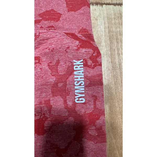 Gymshark Adapt Camo Seamless Leggings‎ Womens Medium Red High Waisted - Image 2