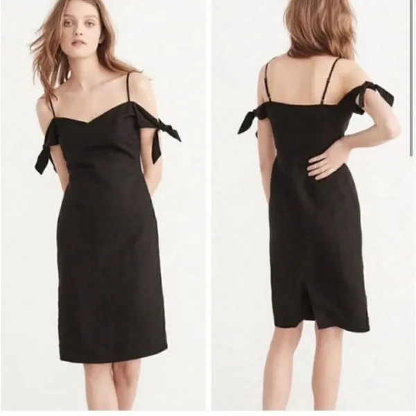 NWT Abercrombie and‎ fitch black dress tie shoulder tall petite size 2 - Image 7