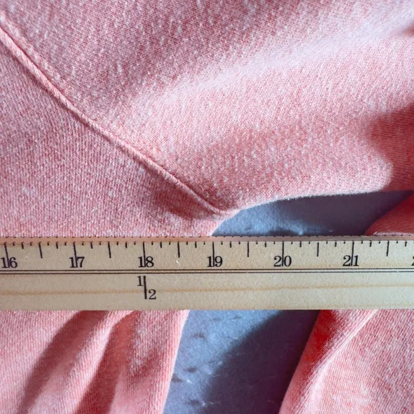 1345 | GAP Loungewear Embroidered Full Zip Hoodie Paradise‎ Peach Women S - Image 3