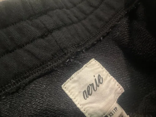 aerie Black Athletic Lounge Shorts - Image 2