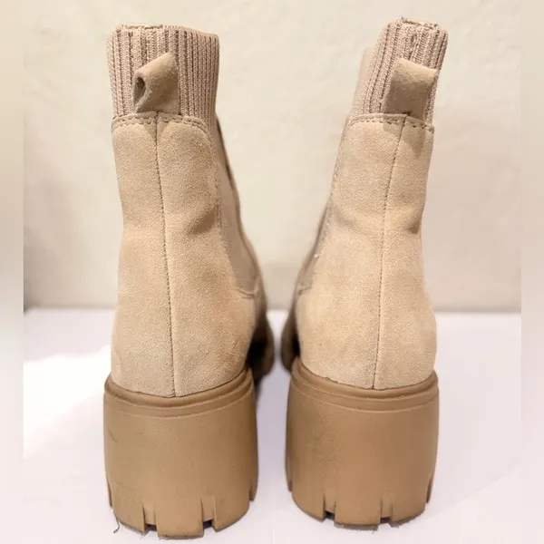Steve Madden Hayle Women's Brown Platform Slip On Chelsea Ankle Boots Size 7 - Image 7