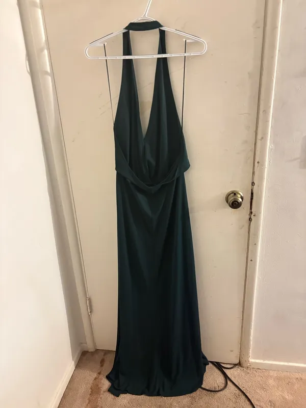 Reformation Backless Halter Gown Dress  - Image 8