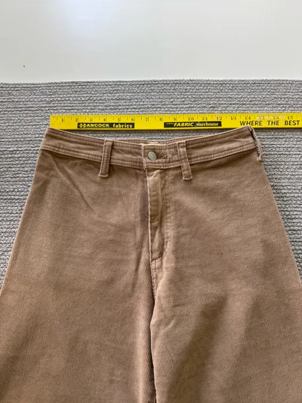 Universal Thread Sailor Wide Leg Corduroy Pants in Tan Size 4 - Image 9
