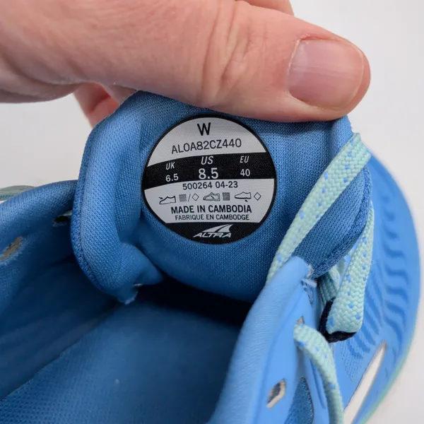 Altra Torin 7 Womens Running Shoes Blue AL0A82CZ440‎ Size 8.5 - Image 8