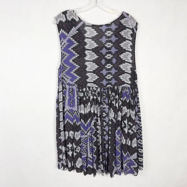 Free People Size Small Dress Take Me To Thailand Dress Purple Mini Boho 514‎ - Image 6