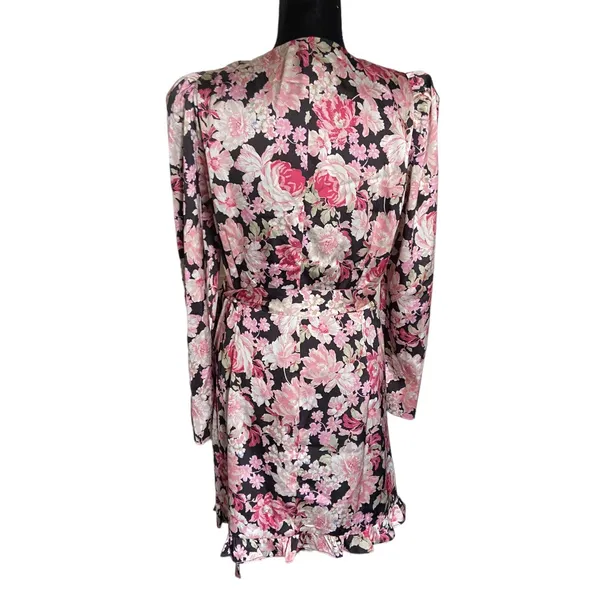 Bardot Womens Dress Size 12 Mini‎ Floral Black Ruffle Samara Rose Garden NEW - Image 11