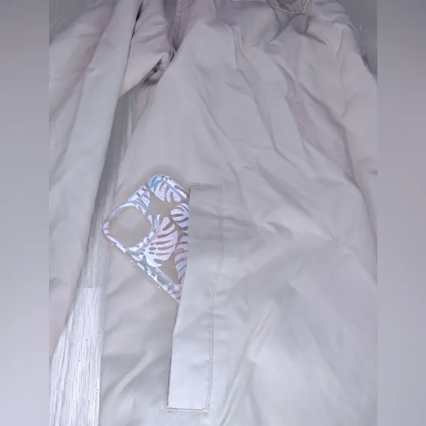 GAP VINTAGE 90’s Women’s Beige Puff Winter Jacket with Detachable Collar - Image 8
