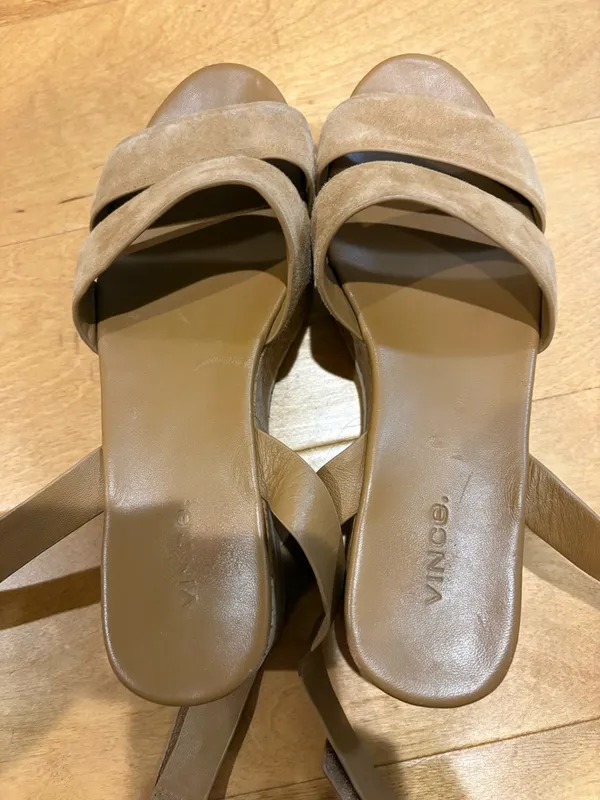 Vince Women's Jet Cork Platform sandals tan sz 8 - Image 5
