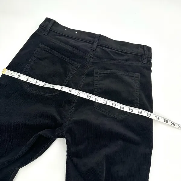 Loft Pants Women 6P 28 Black Corduroy Skinny Classic Fall Winter Casual Academia - Image 9