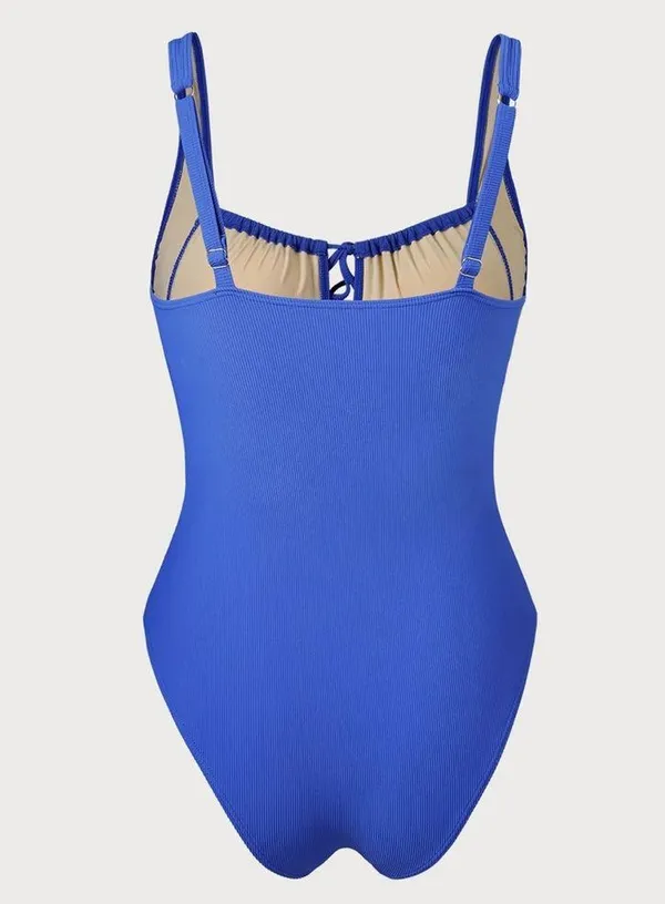 Berlook Cutout Tie Plus Size One-Piece Swimsuit - Image 7