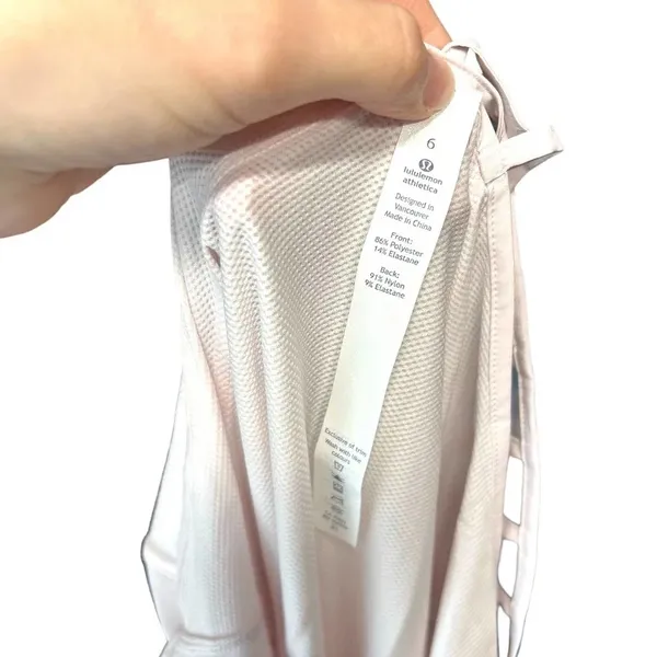 Lululemon Breezy Singlet Tank Top in Pale Pink Size‎ 6 - Image 9