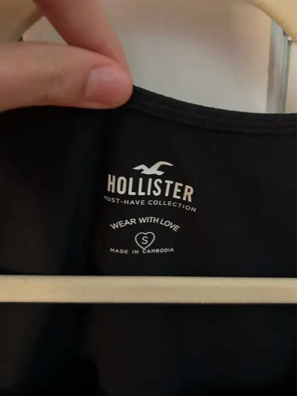 Black Hollister Square Neck Top - Image 4