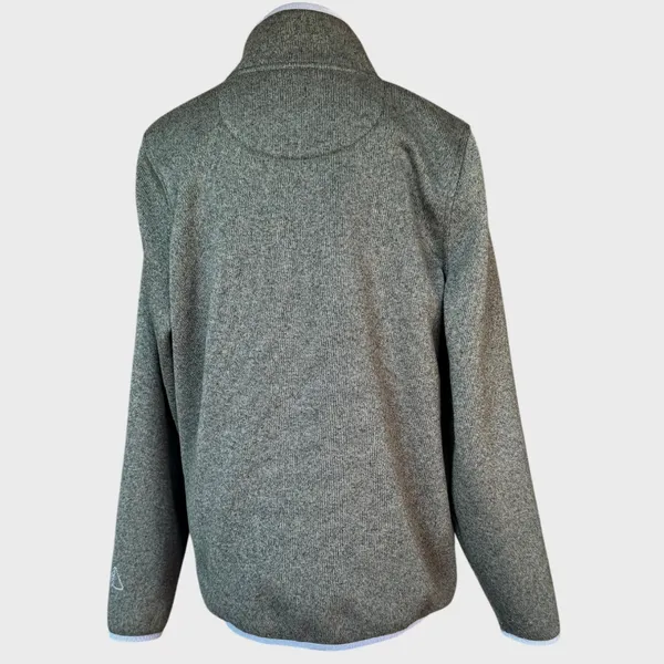 LL Bean Fleece Green Pocket High Snap Collar Pullover Sz L‎ Size L - Image 5