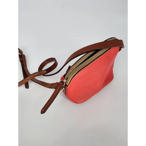 Dooney & Bourke Red Pebbled Leather Mini Crossbody Bag - Image 10