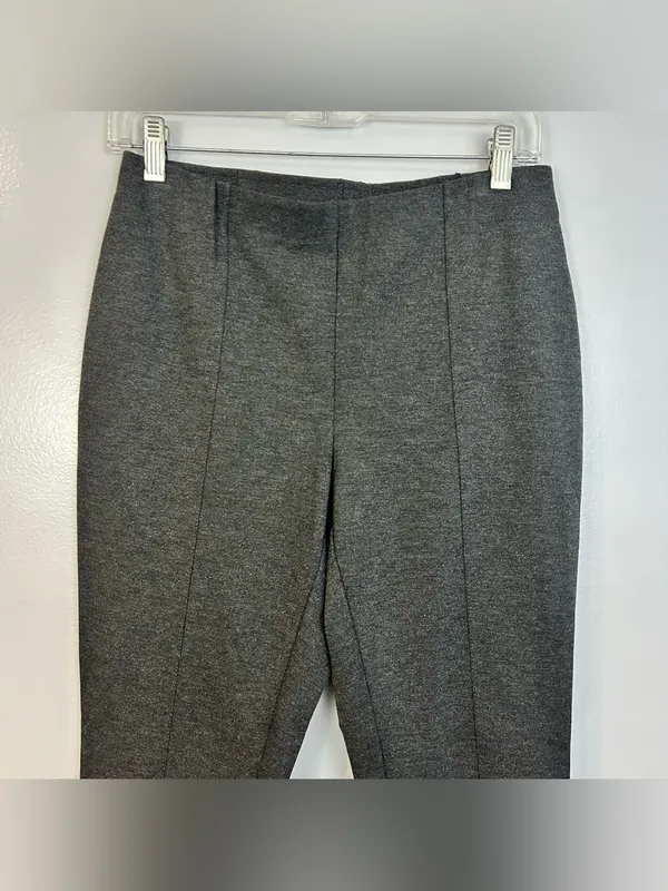 NWT J. Jill Grey Ponte Pull On Stretch Pants Leggings Elastic Waist Size Medium - Image 7