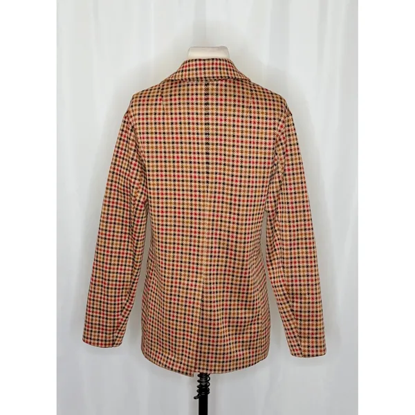 Anthropologie AVEC LES FILLES Longline Plaid Blazer Jacket Preppy Academia Small - Image 9