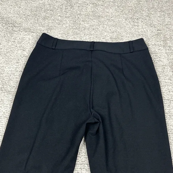 J McLaughlin Pants Womens 4 Black Straight Leg Stretch Ponte Ankle Slits Career - Image 7