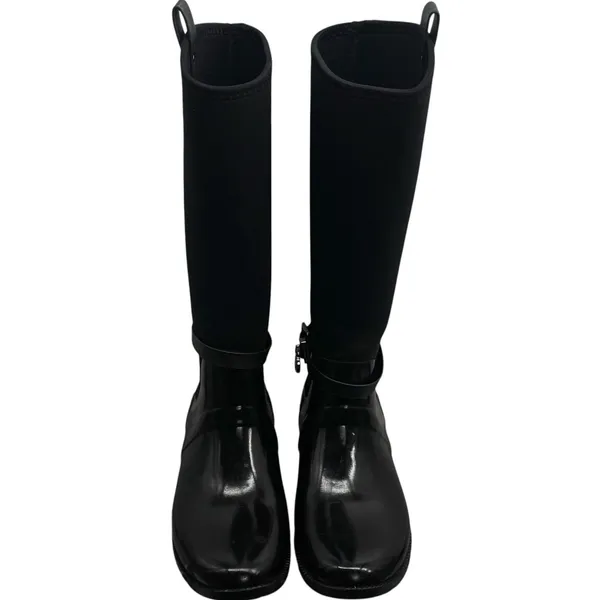 Michael Kors‎ Charm Stretch Calf Black Rain Boots Capsule Comfort Utility 9 - Image 5