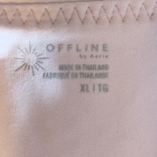 481 | NWT OFFLINE by Aerie Womens XL Long Sleeve Scoop Neck Crop Top Pink - Image 6