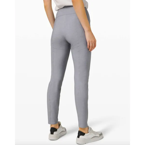Lululemon Here to There High Rise 7/8 Pant Crosshatch Texture Magnet Grey US 4 - Image 3
